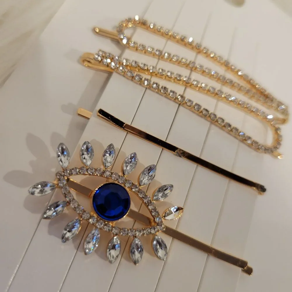 Forever 21 Set of 4 Evil Eye Themed Bobby Pins